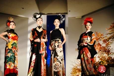 Trình diễn trang phục kimono của nhà thiết kế Kobayashi Eiko tại Tokyo năm 2020 (nguồn: Be-Japon)