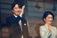 Hoàng Thái tử Nhật Bản Akishino và phu nhân. Ảnh: Reuters