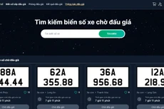 Danh sách biển số chờ đấu giá