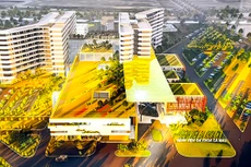 Phối cảnh Phương án kiến trúc công trình Bệnh viện Đa khoa Cà Mau 