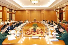 Tổng Bí thư Nguyễn Phú Trọng chủ trì cuộc họp của Thường trực Ban Chỉ đạo Trung ương về phòng, chống tham nhũng, tiêu cực. Ảnh: Trí Dũng