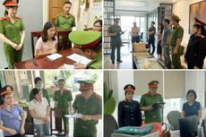 Cơ quan chức năng làm việc với các bị can