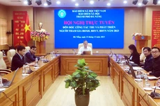 Điểm cầu Hội nghị trực tuyến Đôn đốc công tác thu và phát triển người tham gia BHXH-BHYT-BHTN năm 2023 tại Đà Nẵng