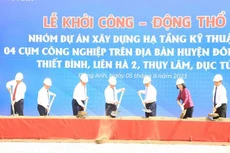 Quang cảnh lễ khởi công 4 cụm công nghiệp tại huyện Đông Anh