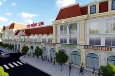 Phối cảnh Dự án Chợ truyền thống và khu thương mại dịch vụ Bồng Sơn