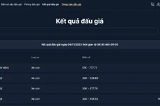 Kết quả đấu giá ngày 04/11/2023 thời gian từ 08:30 đến 09:30