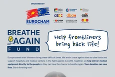 EuroCham phát động chiến dịch “Hồi sinh nhịp thở - Breathe Again” ủng hộ trang thiết bị y tế thiết yếu cho Việt Nam