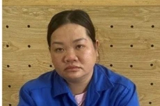 Nghi can Bùi Thị Ngọc Yến tại cơ quan công an. Ảnh: CACC