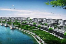 Phối cảnh Biệt Thự dọc sông Bàu Giang
