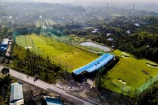 Toàn cảnh Dự án Sân tập Golf và dịch vụ giải trí thể thao Mekong Golf do Công ty Cổ phần Đầu tư Mekong Golf làm chủ đầu tư tại ấp Nhơn Khánh, xã Nhơn Nghĩa, huyện Phong Điền (TP. Cần Thơ).