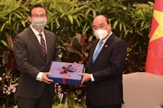 Chủ tịch nước tiếp các doanh nghiệp hàng đầu về đổi mới sáng tạo của Singapore