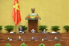 Phó Chủ tịch Thường trực Quốc hội Trần Thanh Mẫn điều hành Phiên họp