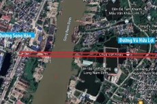 Cây cầu bắc qua sông Đào sẽ nối từ đường Song Hào đến đường Vũ Hữu Lợi. Nguồn ảnh: Google