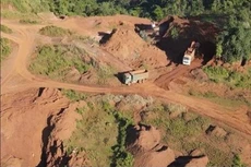 Công ty TNHH Thịnh Phú bị phạt 800 triệu đồng vì khai thác quặng khi không có giấy phép. Ảnh: CTV