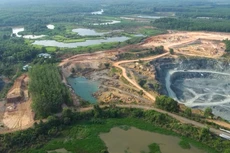 Khu vực Công ty Rạng Đông khai thác đá trái phép