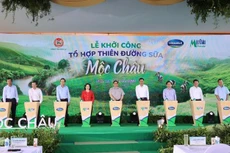 Mộc Châu Milk và Vinamilk chính thức ra mắt và khởi công dự án tổ hợp thiên đường sữa Mộc Châu