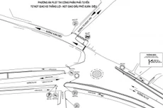 Hà Nội phân luồng giao thông thi công cầu vượt nút giao An Dương - đường Thanh Niên