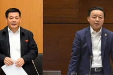 Hai Bộ trưởng Công Thương và Tài nguyên - Môi trường trả lời chất vấn tại Phiên họp thứ 9 UBTVQH