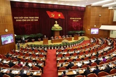 Các đại biểu tham dự Hội nghị Trung ương 5 khoá XIII