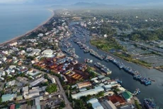 Dự án Khu nhà ở kết hợp chỉnh trang đô thị - Trung tâm thương mại dịch vụ đô thị Hoài Thanh Tây thực hiện ở phường Hoài Thanh Tây, thị xã Hoài Nhơn. Ảnh Thành Vân