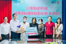 Bảo hiểm BIDV (BIC) chi trả hơn 4 tỷ đồng tiền bảo hiểm cho khách hàng tại Bến Tre