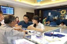 Giá vàng tăng mạnh. Ảnh minh họa: TTXVN