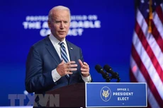 Ông Joe Biden phát biểu tại một sự kiện ở Wilmington, bang Delaware ngày 10/11/2020. (Ảnh: AFP/TTXVN)
