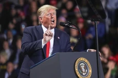 Tổng thống Mỹ Donald Trump trong một cuộc tiếp xúc cử tri trong chiến dịch tranh cử 2020 - Ảnh: Reuters.