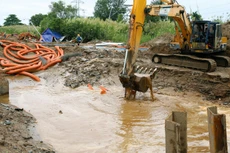 Gói thầu số 04 Xây dựng tuyến suối Cải nhánh 1 và công trình trên kênh thuộc Dự án Chống ngập úng khu vực suối Cải, TP. Long Khánh (tỉnh Đồng Nai). Ảnh minh họa: Tiên Giang