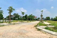 Khu đất Dự án Khu dân cư Tấn Đức JSC (Thái Nguyên) đã được san lấp, xây dựng hạ tầng kỹ thuật. Ảnh: St