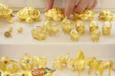 Giá vàng sáng 14/9 tăng nhẹ. Ảnh: TTXVN phát