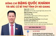 Ông Đặng Quốc Khánh tái đắc cử Bí thư Tỉnh ủy Hà Giang