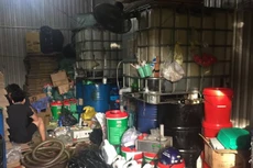 Địa điểm sản xuất nhớt giả của các đối tượng. Nguồn: congan.com.vn