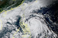 Bão Vamco nhìn từ không gian. Ảnh: Watcher