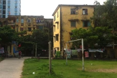 Dự án đối ứng cho dự án BT đầu tư xây dựng, chỉnh trang khu tập thể 4 - 5 tầng, phường Lê Hồng Phong, thành phố Thái Bình. Ảnh: Quốc Toàn