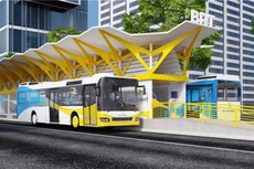 Phối cảnh tuyến buýt nhanh BRT số 1 của TPHCM. Ảnh: UCCI