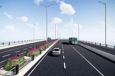 Theo quy hoạch và thiết kế, cầu Vĩnh Tuy rộng 38m, dài 5,8km.