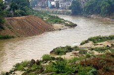 Gói thầu xây lắp HG-CW04 Kè bờ Tây sông Lô (đoạn từ gốc Gạo đến cầu Mè mới tại Hà Giang) dự kiến được khởi công vào tháng 6/2021. Ảnh: NC st