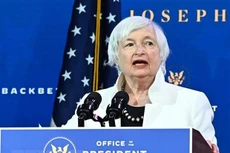 Bà Janet Yellen phát biểu tại Wilmington, Delaware, Mỹ.( Ảnh: AFP/TTXVN)