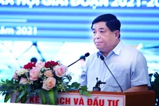Bộ trưởng Bộ Kế hoạch và Đầu tư Nguyễn Chí Dũng phát biểu tại Hội nghị. Ảnh: Lê Tiên