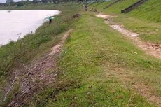 Gói thầu bị kiến nghị có nội dung bảo hiểm công trình kè chống lũ lụt, sạt lở các làng đồng bào dân tộc thiểu số dọc sông Đăk Bla trên địa bàn Kon Tum. Ảnh: Bùi Hoàn