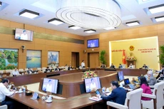 Toàn cảnh Phiên họp thứ 54 của Ủy ban Thường vụ Quốc hội. Ảnh: Bùi Hùng