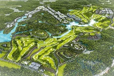 Dự án Khu đô thị Quang Húc thuộc Khu đô thị sinh thái, du lịch nghỉ dưỡng và sân golf Tam Nông, tỉnh Phú Thọ. Ảnh: Tâm An