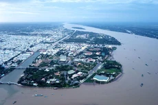 Gói thầu Thi công xây lắp kè chống sạt lở khu vực chợ Mỹ Khánh (huyện Phong Điền, TP. Cần Thơ) có giá 150,714 tỷ đồng. Ảnh: Tâm An