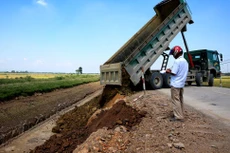 Gói thầu số 08.XL thuộc Dự án Đầu tư xây dựng đường nối Quốc lộ 1 đi Khu du lịch biển Kỳ Xuân, huyện Kỳ Anh, Hà Tĩnh. Ảnh minh họa: Nhật Anh