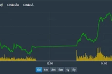 VN30-Index chiều nay "lẽo đẽo" chạy theo các mã vốn hóa nhỏ.