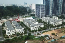 Đến cuối quý I/2021, dư nợ tín dụng bất động sản đạt hơn 1,85 triệu tỷ đồng, tăng 3% so với cuối năm 2020. Ảnh: Lê Tiên