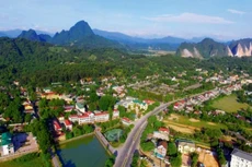 Khu đô thị mới Cây Chanh tại xã Đỉnh Sơn, huyện Anh Sơn có tổng diện tích 91.401,78m2, trong đó quy hoạch diện tích đất xây dựng nhà ở gồm 387 lô. Ảnh: Lệ Chi