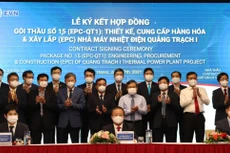 Lễ ký kết hợp đồng Gói thầu số 15 (EPC-QTI) Dự án Nhà máy Nhiệt điện Quảng Trạch I diễn ra ngày 17/6/2021 tại Hà Nội