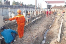 Khối lượng công việc thực hiện đến ngày 26/4/2021 của Gói thầu XL04 Xây dựng, cung cấp và lắp đặt thiết bị cống Xẻo Rô vượt xa các mốc tiến độ đề ra